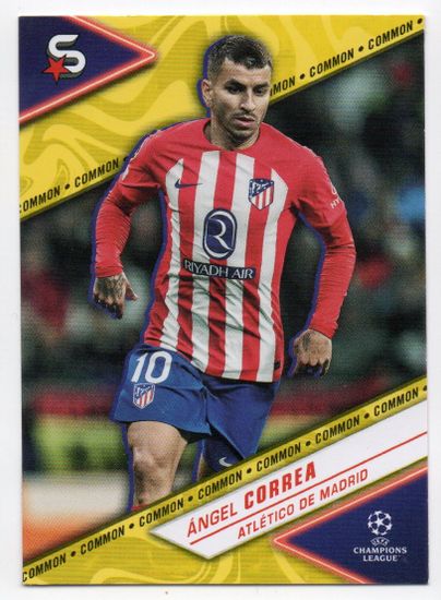 2023-24 Topps UEFA Club Competitions Superstars Yellow #168 Angel Correa (10-CC2-SOCCERATLETICOMADRID)