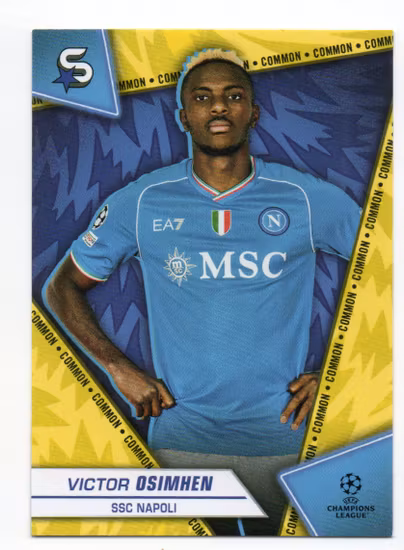 2023-24 Topps UEFA Club Competitions Superstars Yellow #160 Victor Osimhen (10-EE5-SOCCERNAPOLI)