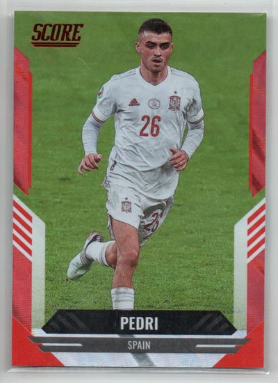 2021-22 Score FIFA Red Lava #95 Pedri (20-FF1-SOCCERSPAIN) (JOKA)