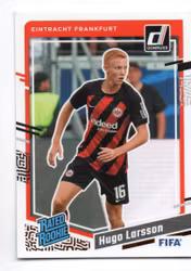 2023-24 Donruss #188 Hugo Larsson RR (20-AA7-SOCCEREINTRACHTFRANKFURT)