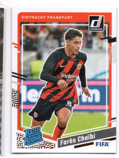 2023-24 Donruss #197 Fares Chaibi RR (15-AA7-SOCCEREINTRACHTFRANKFURT)