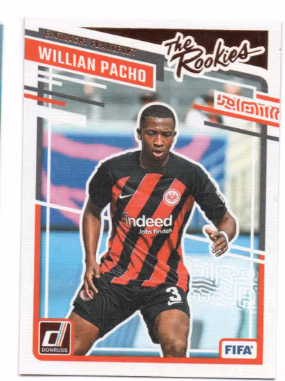 2023-24 Donruss The Rookies #6 Willian Pacho (15-AA7-SOCCEREINTRACHTFRANKFURT)