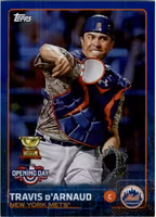2015 Topps Opening Day Blue Foil #35 Travis d'Arnaud (20-FF14-MLBMETS)