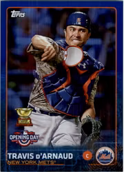 2015 Topps Opening Day Blue Foil #35 Travis d'Arnaud (20-FF14-MLBMETS)