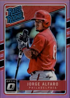 2017 Donruss Optic Pink #51 Jorge Alfaro RR (15-FF14-MLBPHILLIES)