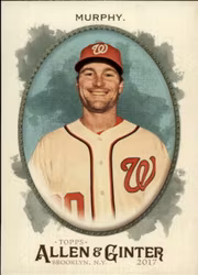2017 Topps Allen and Ginter Hot Box Foil #156 Daniel Murphy (12-FF14-MLBNATIONALS)