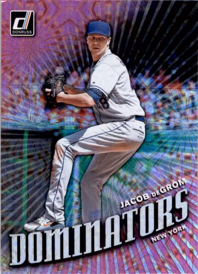 2019 Donruss Dominators Pink Firework #3 Jacob deGrom (20-FF14-MLBMETS)