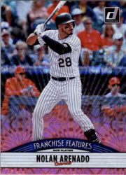 2019 Donruss Franchise Features Pink Firework #1 Nolan Arenado Vladimir Guerrero Jr. (50-FF14-MLBOTHERS)