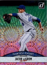 2019 Donruss Franchise Features Pink Firework #19 Jacob deGrom Jon Duplantier (20-FF14-MLBOTHERS)