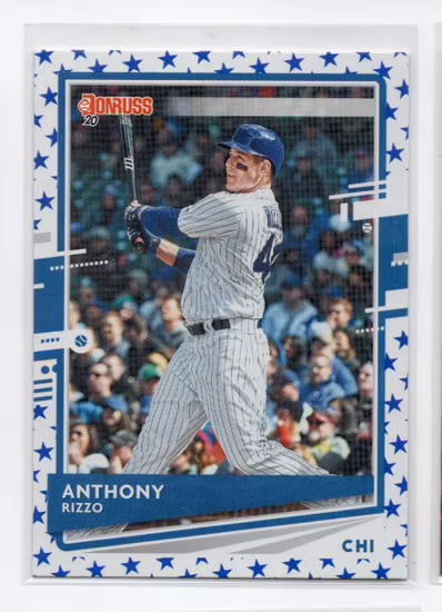 2020 Donruss Independence Day #132 Anthony Rizzo (20-FF15-MLBCUBS)