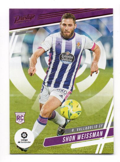2020-21 Prestige La Liga #28 Shon Weissman (10-FF10-SOCCERVALLADOLID)