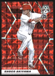 2021 Panini Mosaic Mosaic Reactive Red #177 Shogo Akiyama (15-FF14-MLBREDS)