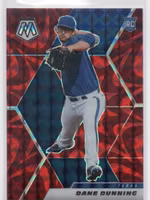 2021 Panini Mosaic Mosaic Reactive Red #222 Dane Dunning (15-FF15-MLBRANGERS)
