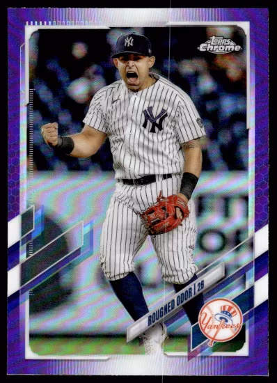 2021 Topps Chrome Update Purple Refractors #USC93 Rougned Odor (12-FF14-MLBYANKEES)