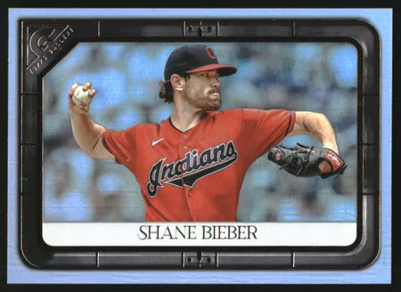 2021 Topps Gallery Rainbow Foil #85 Shane Bieber (12-FF14-MLBINDIANS)