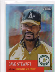 2022 Topps Chrome Platinum Anniversary Refractors #179 Dave Stewart (15-FF15-MLBATHLETICS)