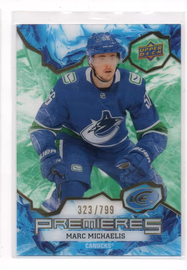 2021-22 Upper Deck Ice Green #167 Marc Michaelis (25-GG8-NHLCANUCKS) (2)