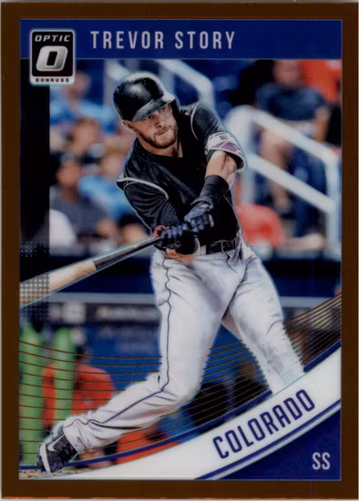 2018 Donruss Optic Bronze #88 Trevor Story (12-GG10-MLBROCKIES)