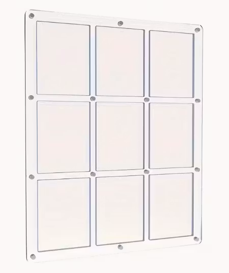 Premium 9-Slot Magnetic Card Display Case (35/55/75PT)