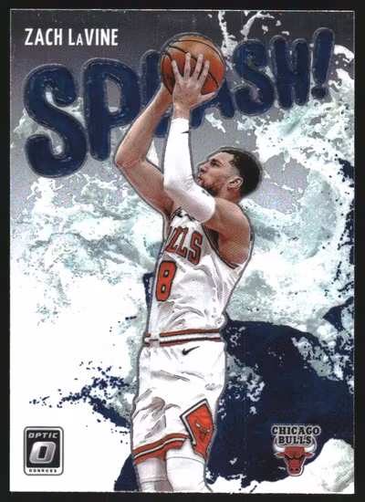 2021-22 Donruss Optic Splash! #8 Zach LaVine (15-HH11-NBABULLS)