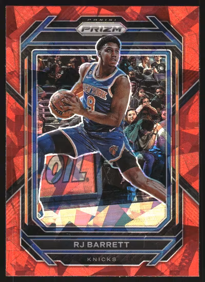 2022-23 Panini Prizm Prizms Red Ice #14 RJ Barrett (25-HH11-NBAKNICKS)