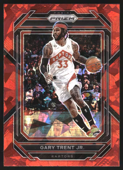2022-23 Panini Prizm Prizms Red Ice #38 Gary Trent (15-HH11-NBARAPTORS)