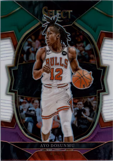 2022-23 Select Prizms Green White Purple #21 Ayo Dosunmu (25-HH11-NBABULLS)