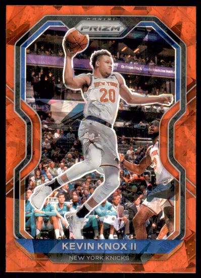 2020-21 Panini Prizm Prizms Red Ice #163 Kevin Knox II (15-HH10-NBAKNICKS)