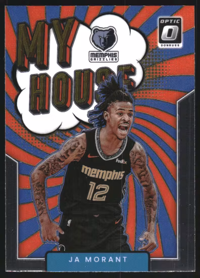 2021-22 Donruss Optic My House #12 Ja Morant (30-HH10-NBAGRIZZLIES)