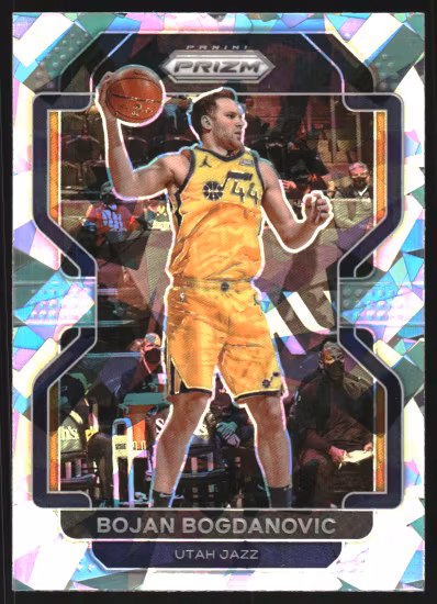 2021-22 Panini Prizm Prizms Ice #67 Bojan Bogdanovic (15-HH10-NBAJAZZ)