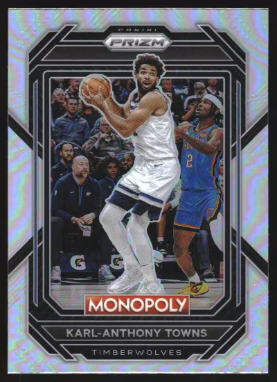 2022-23 Panini Prizm Monopoly Silver #52 Karl-Anthony Towns (30-HH10-NBATIMBERWOLVES)