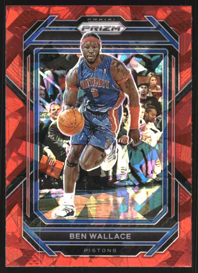 2022-23 Panini Prizm Prizms Red Ice #277 Ben Wallace (25-HH10-NBAPISTONS)