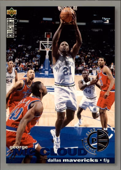 1995-96 Collector's Choice Debut Trade Player's Club #T13 George McCloud (10-HH12-NBAMAVERICKS)