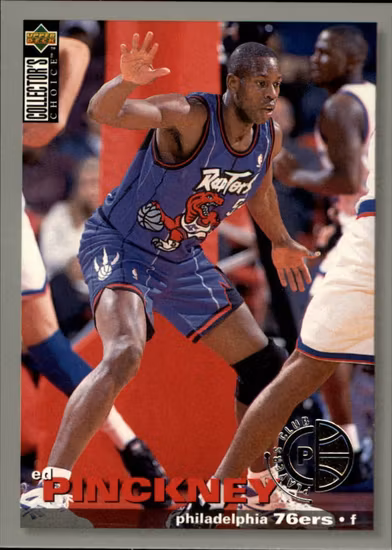 1995-96 Collector's Choice Debut Trade Player's Club #T24 Ed Pinckney (10-HH12-NBA76ERS)
