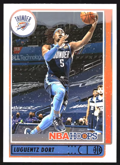 2021-22 Hoops Purple Winter #33 Luguentz Dort (15-HH12-NBATHUNDER)