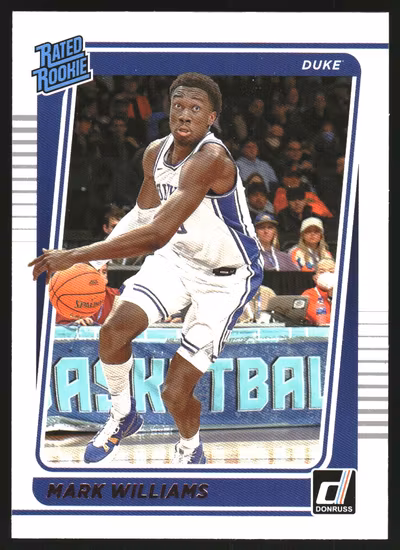 2022-23 Panini Chronicles Draft Picks Donruss Rated Rookies Pink #16 Mark Williams (25-HH12-NBAOTHERS)