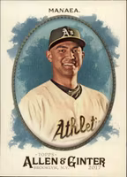 2017 Topps Allen and Ginter Hot Box Foil #106 Sean Manaea (12-HH6-MLBATHLETICS)