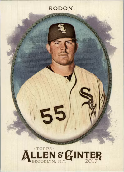 2017 Topps Allen and Ginter Hot Box Foil #115 Carlos Rodon (10-HH6-MLBWHITESOX)