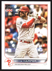 2022 Topps UK #24 Bryce Harper (10-HH6-MLBPHILLIES)