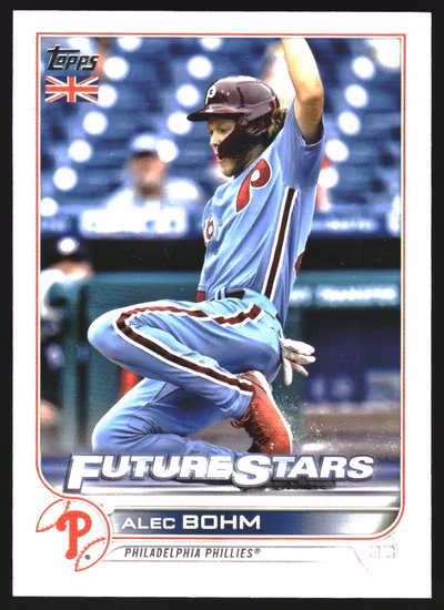 2022 Topps UK #112 Alec Bohm FS (10-HH6-MLBPHILLIES)