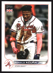 2022 Topps UK #220 Ronald Acuna Jr. (15-HH6-MLBBRAVES)