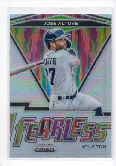 2021 Panini Prizm Fearless Prizms Silver #9 Jose Altuve (15-GG11-MLBASTROS)