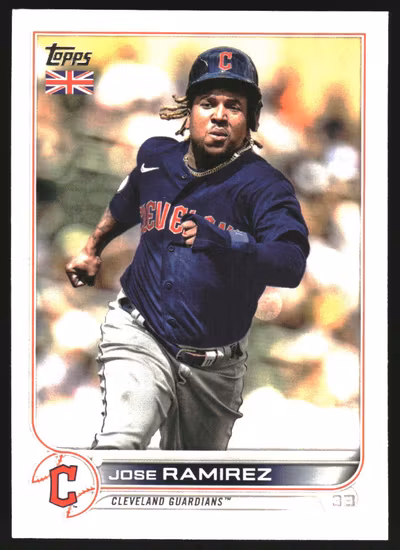 2022 Topps UK #130 Jose Ramirez (10-GG11-MLBGUARDIANS)