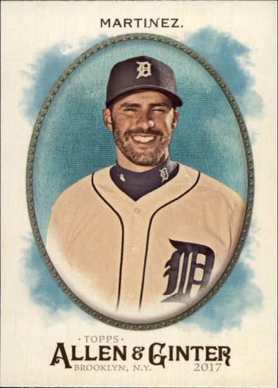 2017 Topps Allen and Ginter Hot Box Foil #68 J.D. Martinez (12-HH7-MLBTIGERS)
