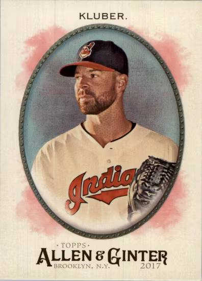 2017 Topps Allen and Ginter Hot Box Foil #180 Corey Kluber (12-HH7-MLBINDIANS)