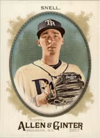 2017 Topps Allen and Ginter Hot Box Foil #213 Blake Snell (12-HH7-MLBRAYS)