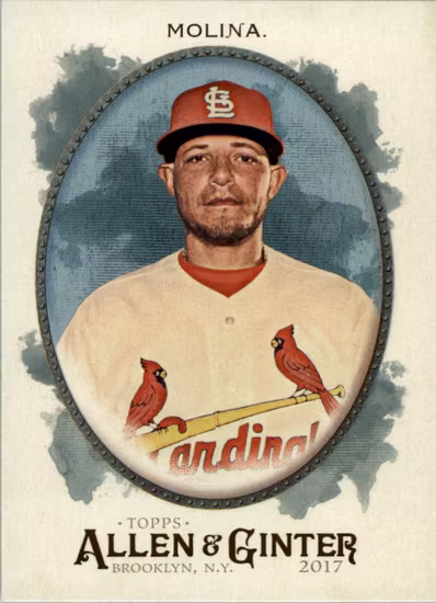 2017 Topps Allen and Ginter Hot Box Foil #221 Yadier Molina (15-HH7-MLBCARDINALS)
