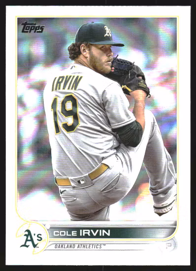 2022 Topps Update Rainbow Foil #US292 Cole Irvin (12-HH7-MLBATHLETICS)
