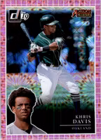 2019 Donruss Action All-Stars Pink Firework #9 Khris Davis (15-HH8-MLBATHLETICS)