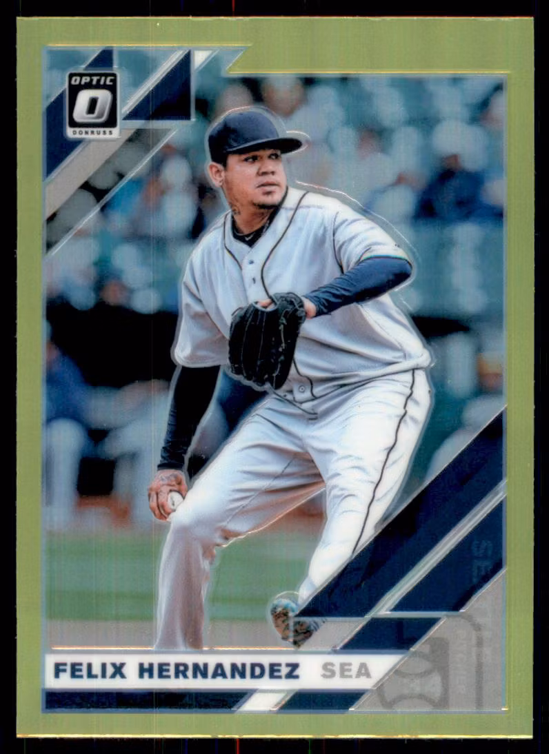 2019 Donruss Optic Lime Green #149 Felix Hernandez (15-HH8-MLBMARINERS)